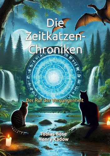 Buchcover und Innenansicht für das Buch: Die Zeitkatzen-Chroniken