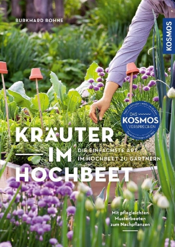 Buchcover und Innenansicht für das Buch: Kräuter im Hochbeet