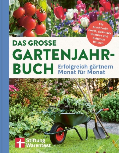 Buchcover und Innenansicht für das Buch: Das große Gartenjahr-Buch