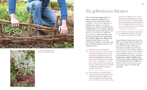 Buchcover und Innenansicht für das Buch: Biogarten im Handumdrehen