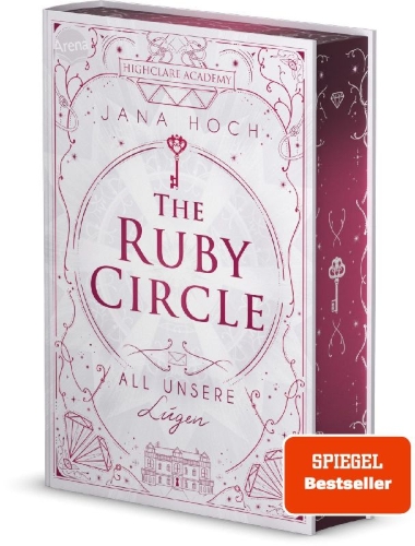 Buchcover und Innenansicht für das Buch: The Ruby Circle (2). All unsere Lügen