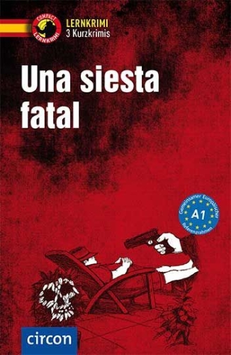 Buchcover und Innenansicht für das Buch: Una siesta fatal