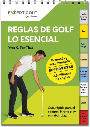 Buchcover und Innenansicht für das Buch: Reglas de golf, lo esencial 2023-2027