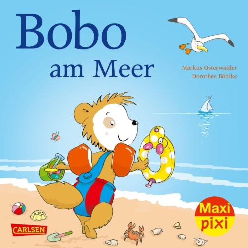 Buchcover und Innenansicht für das Buch: Maxi Pixi 353: Bobo am Meer