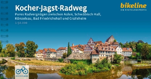 Buchcover und Innenansicht für das Buch: Kocher-Jagst-Radweg