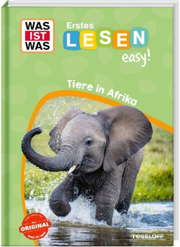 Buchcover und Innenansicht für das Buch: WAS IST WAS Erstes Lesen easy! Tiere in Afrika