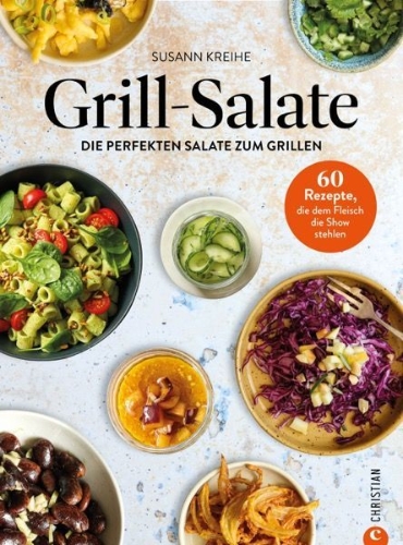 Buchcover und Innenansicht für das Buch: Grill-Salate