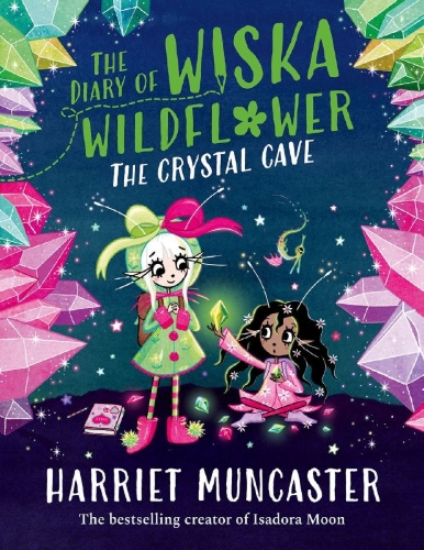 Buchcover und Innenansicht für das Buch: The Diary of Wiska Wildflower: The Crystal Cave