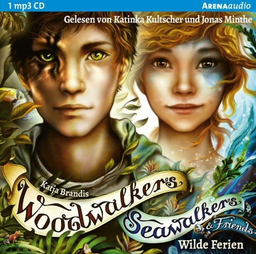 Buchcover und Innenansicht für das Buch: Woodwalkers & Friends/Seawalkers & Friends. Wilde Ferien