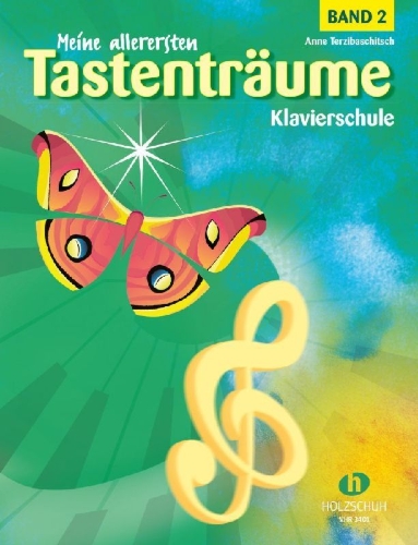 Buchcover und Innenansicht für das Buch: Meine allerersten Tastenträume 2
