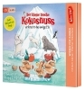 Buchcover und Innenansicht für das Buch: Alles klar! Der kleine Drache Kokosnuss erforscht das ewige Eis