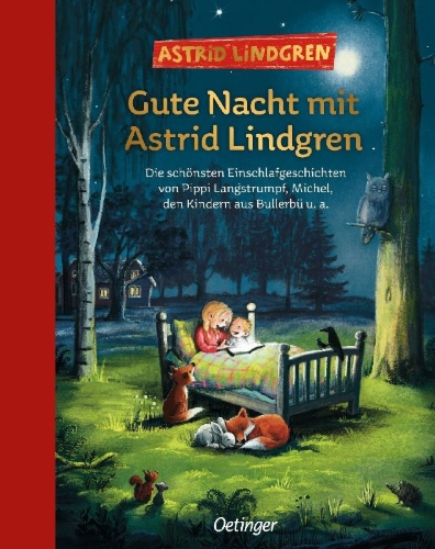 Buchcover und Innenansicht für das Buch: Gute Nacht mit Astrid Lindgren