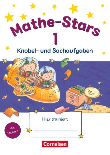 Buchcover und Innenansicht für das Buch: Mathe-Stars 1. Schuljahr. Knobel- und Sachaufgaben