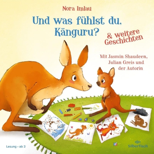 Buchcover und Innenansicht für das Buch: Und was fühlst du, Känguru?