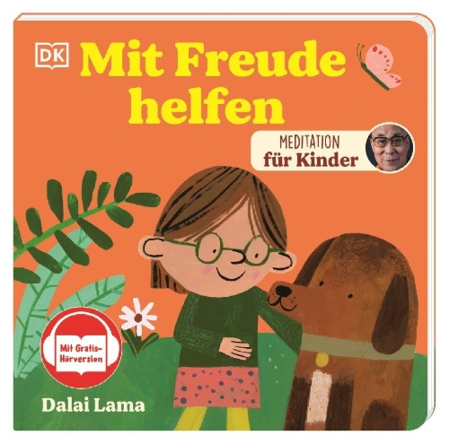 Buchcover und Innenansicht für das Buch: Meditation für Kinder. Mit Freude helfen