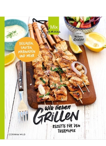 Buchcover und Innenansicht für das Buch: Wir lieben GRILLEN