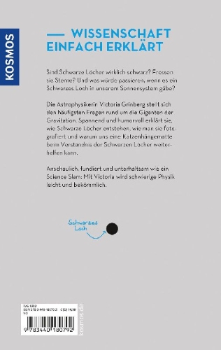 Buchcover und Innenansicht für das Buch: Schwarze Löcher