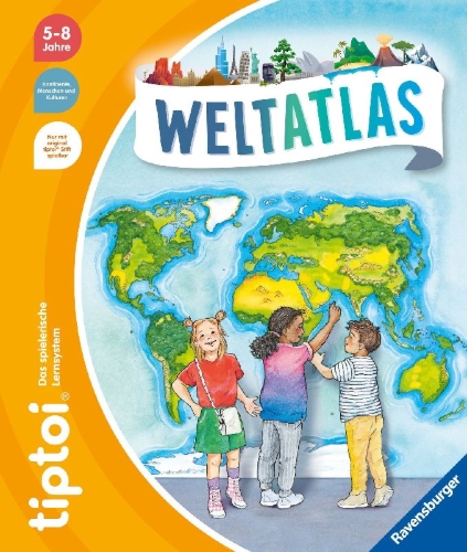 Buchcover und Innenansicht für das Buch: tiptoi® - Weltatlas