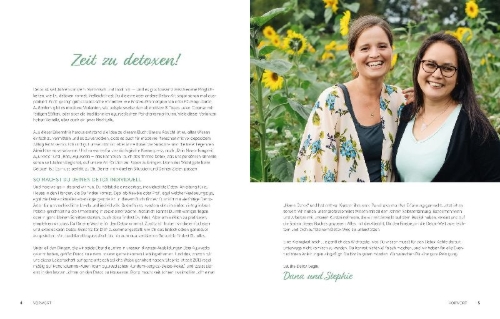 Buchcover und Innenansicht für das Buch: Easy Detox mit Ayurveda