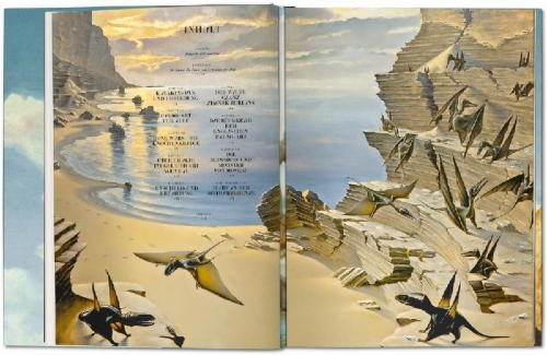 Buchcover und Innenansicht für das Buch: Paläo-Art: Darstellungen der Urgeschichte
