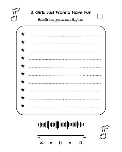 Buchcover und Innenansicht für das Buch: Die Bucket List für Freundinnen