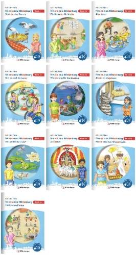 Buchcover und Innenansicht für das Buch: Paket - Neues aus Mildenberg - Geschichten von Mia, Mio und ihren Freunden 11-20