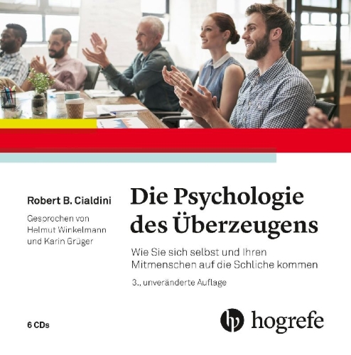 Buchcover und Innenansicht für das Buch: Die Psychologie des Überzeugens - Hörbuch