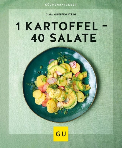 Buchcover und Innenansicht für das Buch: 1 Kartoffel - 40 Salate