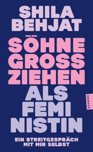 Buchcover und Innenansicht für das Buch: Söhne großziehen als Feministin