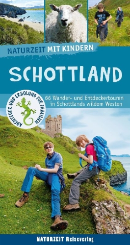 Buchcover und Innenansicht für das Buch: Naturzeit mit Kindern: Schottland