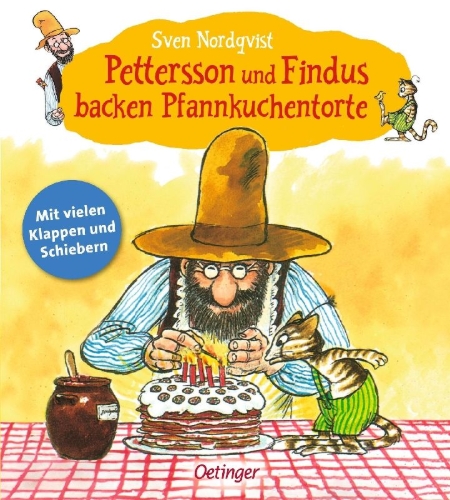 Buchcover und Innenansicht für das Buch: Lilla pannkakstårtan