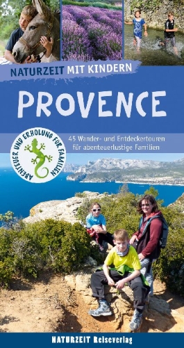 Buchcover und Innenansicht für das Buch: Naturzeit mit Kindern. Provence