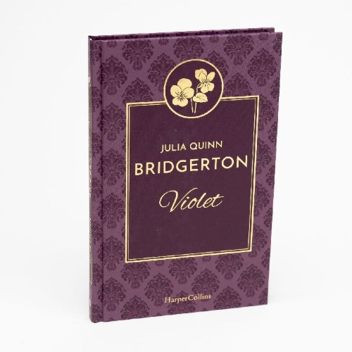 Buchcover und Innenansicht für das Buch: "Violet in Bloom: A Novella" in "The Bridgertons: Happily Ever After"