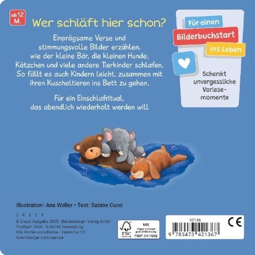 Buchcover und Innenansicht für das Buch: Wenn kleine Tiere müde sind