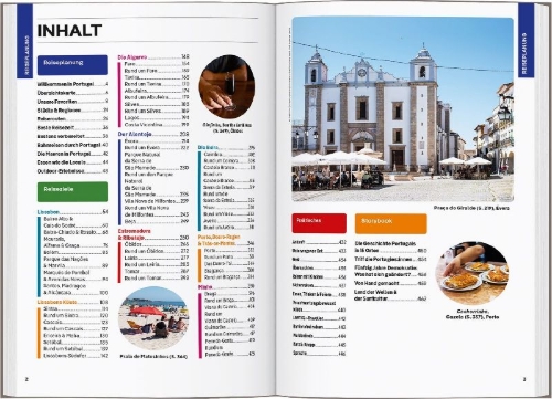 Buchcover und Innenansicht für das Buch: LONELY PLANET Reiseführer Portugal