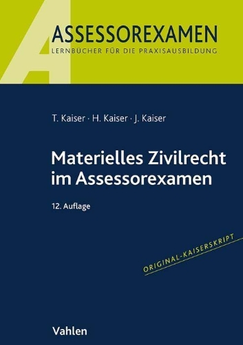 Buchcover und Innenansicht für das Buch: Materielles Zivilrecht im Assessorexamen