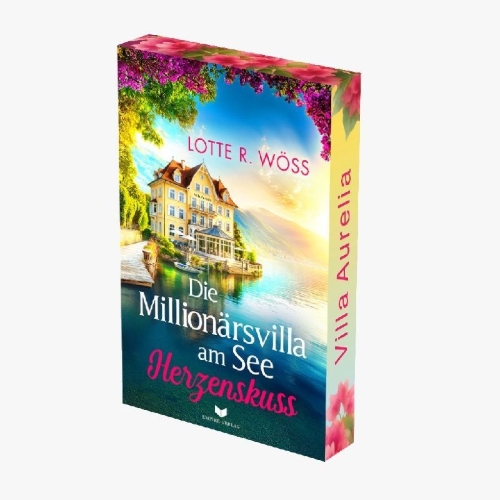 Buchcover und Innenansicht für das Buch: Die Millionärsvilla am See: Herzenskuss