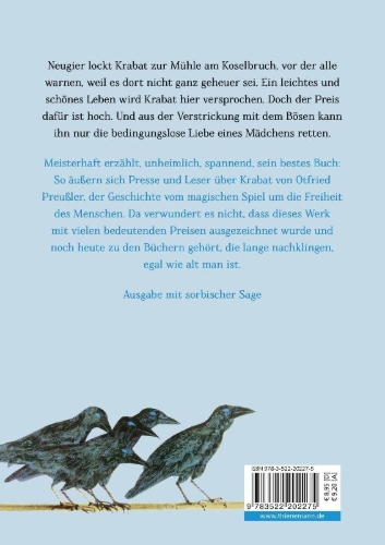 Buchcover und Innenansicht für das Buch: Krabat - Roman