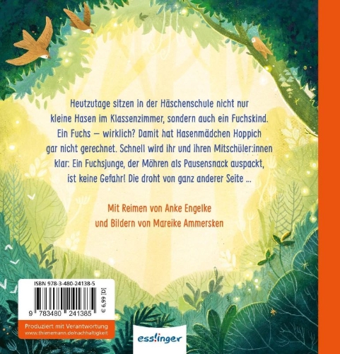 Buchcover und Innenansicht für das Buch: Die neue Häschenschule - Mini-Ausgabe