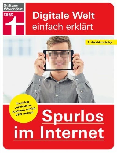 Buchcover und Innenansicht für das Buch: Spurlos im Internet