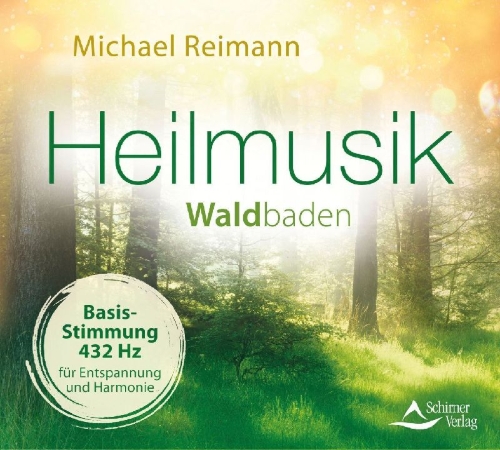 Buchcover und Innenansicht für das Buch: Heilmusik Waldbaden