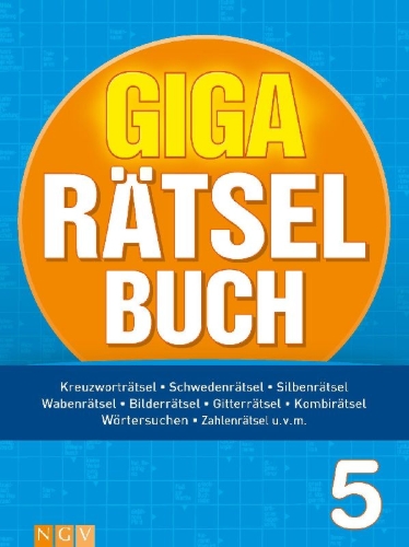 Buchcover und Innenansicht für das Buch: Giga-Rätselbuch 5