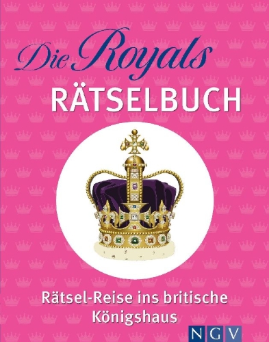 Buchcover und Innenansicht für das Buch: Die Royals Rätselbuch. Rätsel-Reise ins britische Königshaus
