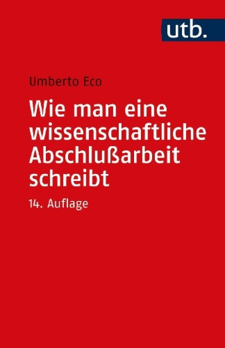 Buchcover und Innenansicht für das Buch: Wie man eine wissenschaftliche Abschlußarbeit schreibt