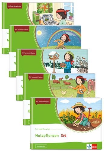 Buchcover und Innenansicht für das Buch: Mein Anoki-Übungsheft - Paket Sachunterricht 3/4