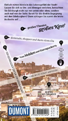 Buchcover und Innenansicht für das Buch: DUMONT direkt Reiseführer Edinburgh