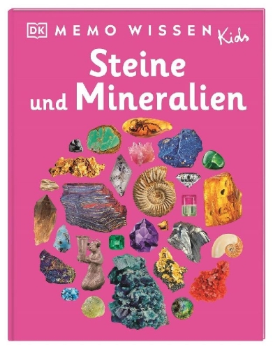 Buchcover und Innenansicht für das Buch: memo Wissen Kids. Steine und Mineralien
