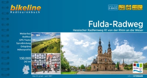 Buchcover und Innenansicht für das Buch: Fulda-Radweg