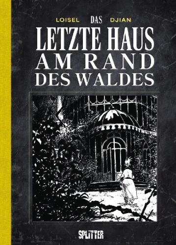 Buchcover und Innenansicht für das Buch: La dernière Maison juste avant la fôret blanc et noir