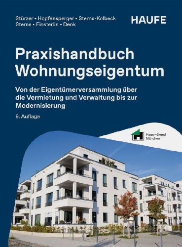 Buchcover und Innenansicht für das Buch: Praxishandbuch Wohnungseigentum